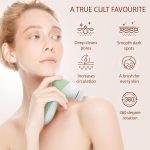 Facial Cleansing Brush | Face Scrubber Exfoliator Wash Cleansing Exfoliating Powered Electric Brushes Spin Cleanser Cleaning Scrub Oily Mixed Normal Dry Skin Including 7 Heads (Opal) - Image 5
